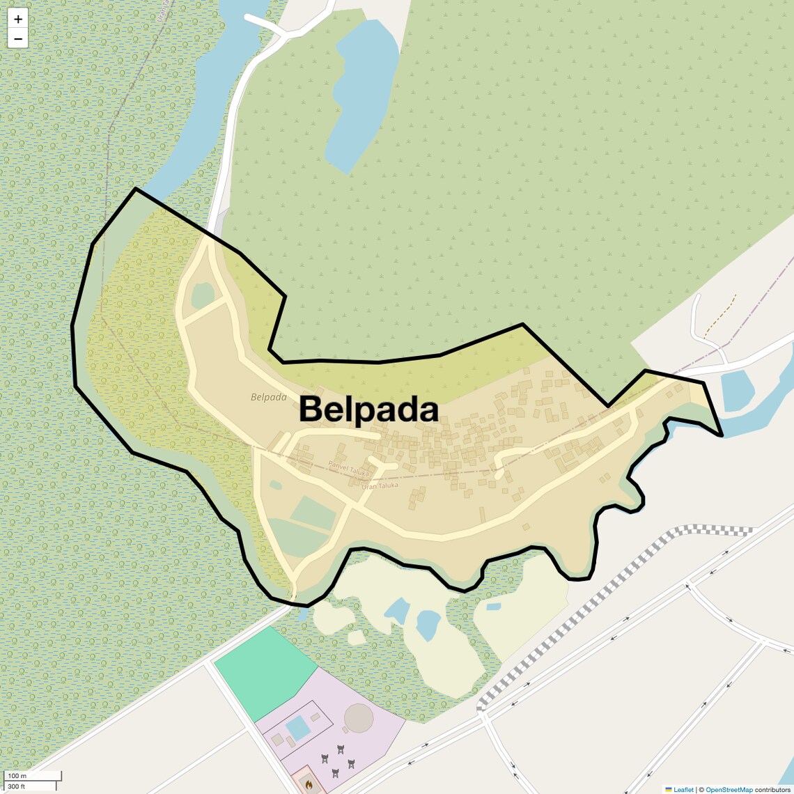 Location Map of Belpada, Navi Mumbai
