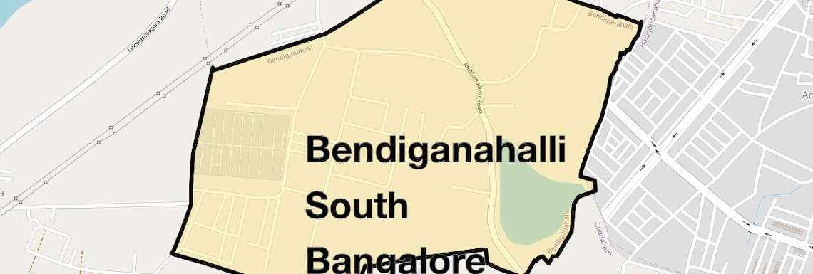 Location Map of Bendiganahalli South Bangalore, Bangalore