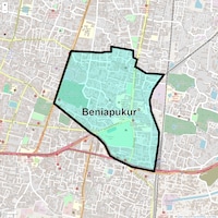 Beniapukur Map