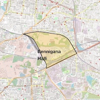 Bennigana Halli Map