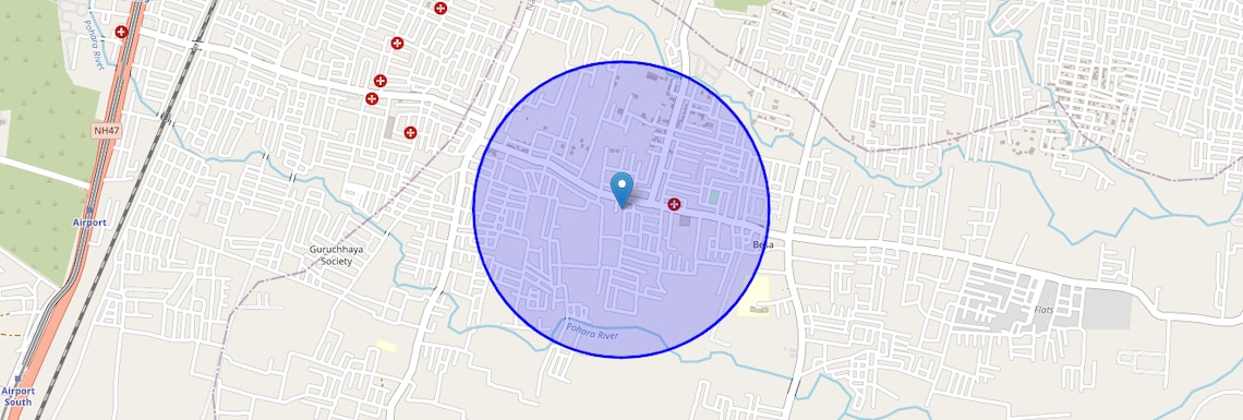 Location Map of Besa, Nagpur