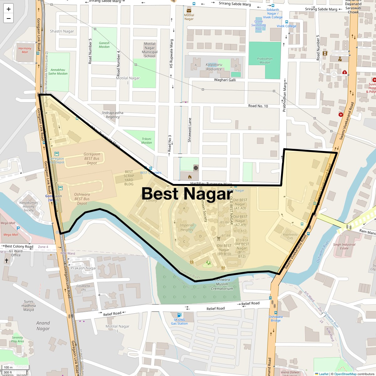Check Time Travel of Best Nagar, Mumbai
