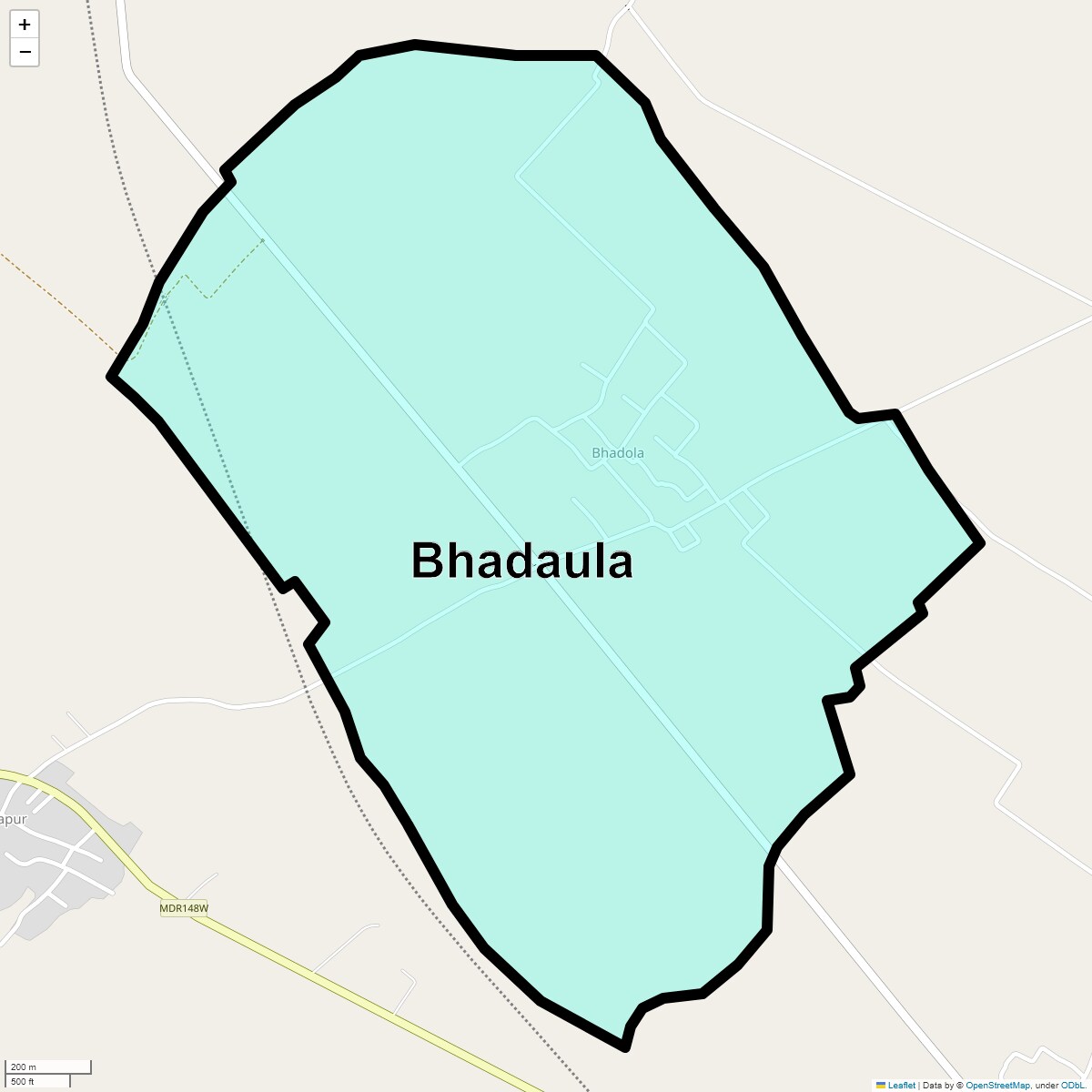 Location Map of Bhadaula, Ghaziabad