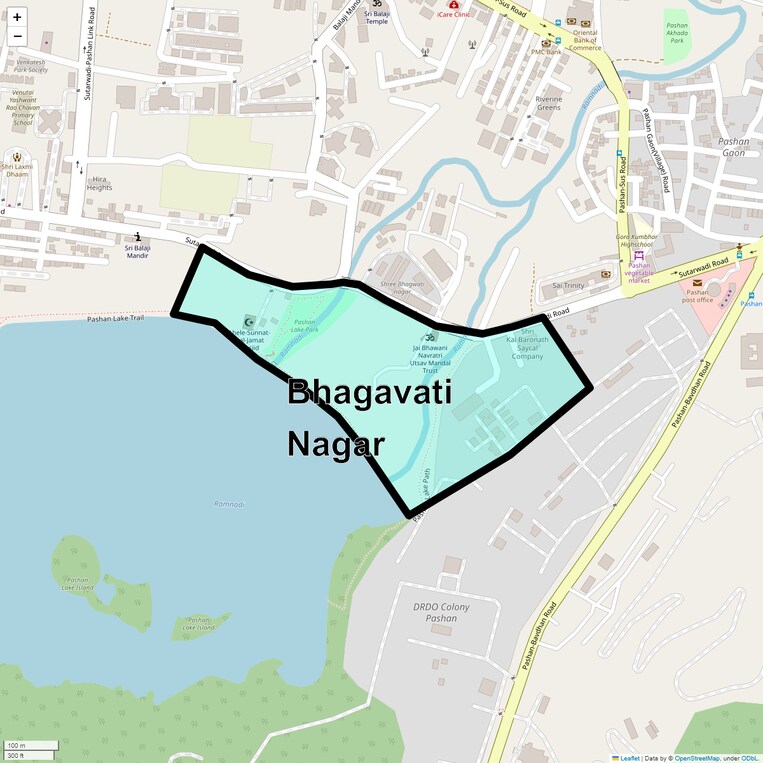 Location Map of Bhagavati Nagar