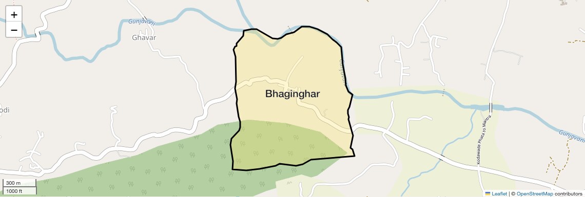 Location Map of Bhaginghar, Pune