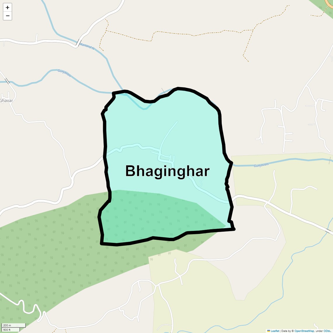 Location Map of Bhaginghar, Pune