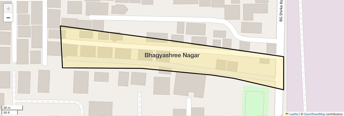 Location Map of Bhagyashree Nagar, Pune