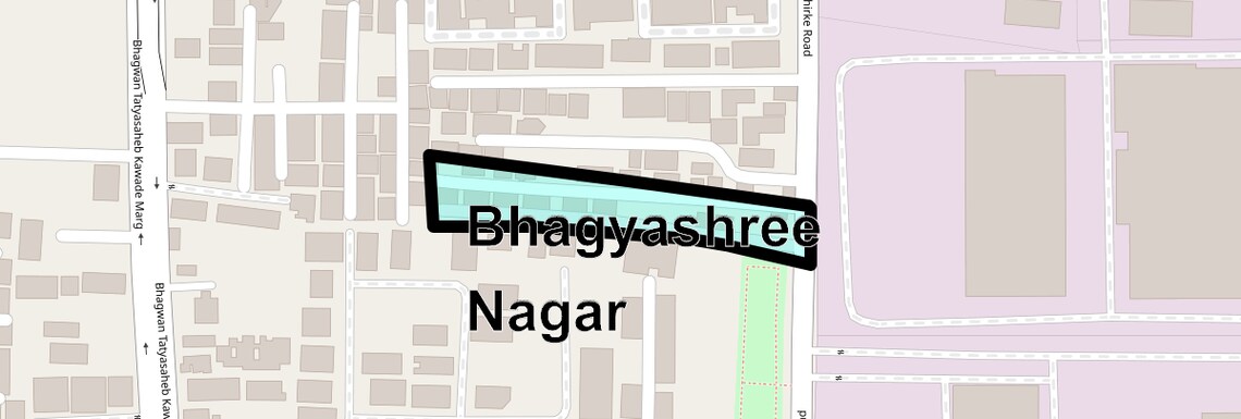 Location Map of Bhagyashree Nagar, Pune