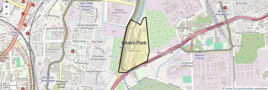Bhakti Park Map