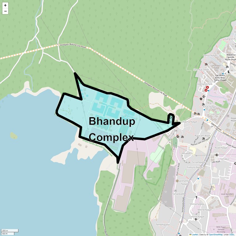 Location Map of Bhandup Complex