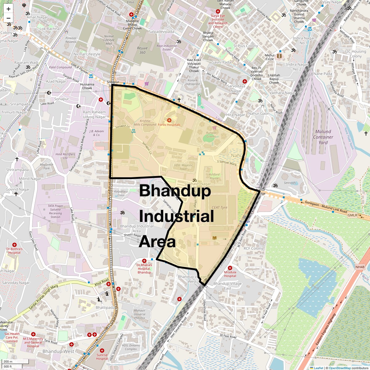 Bhandup Industrial Area Map