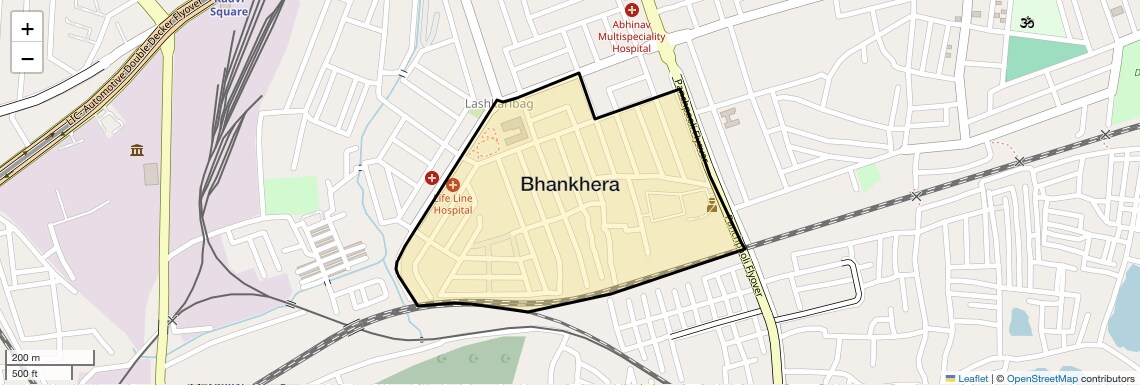 Location Map of Bhankhera, Nagpur