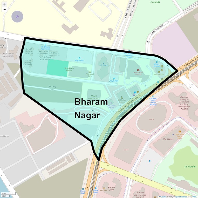 Location Map of Bharam Nagar