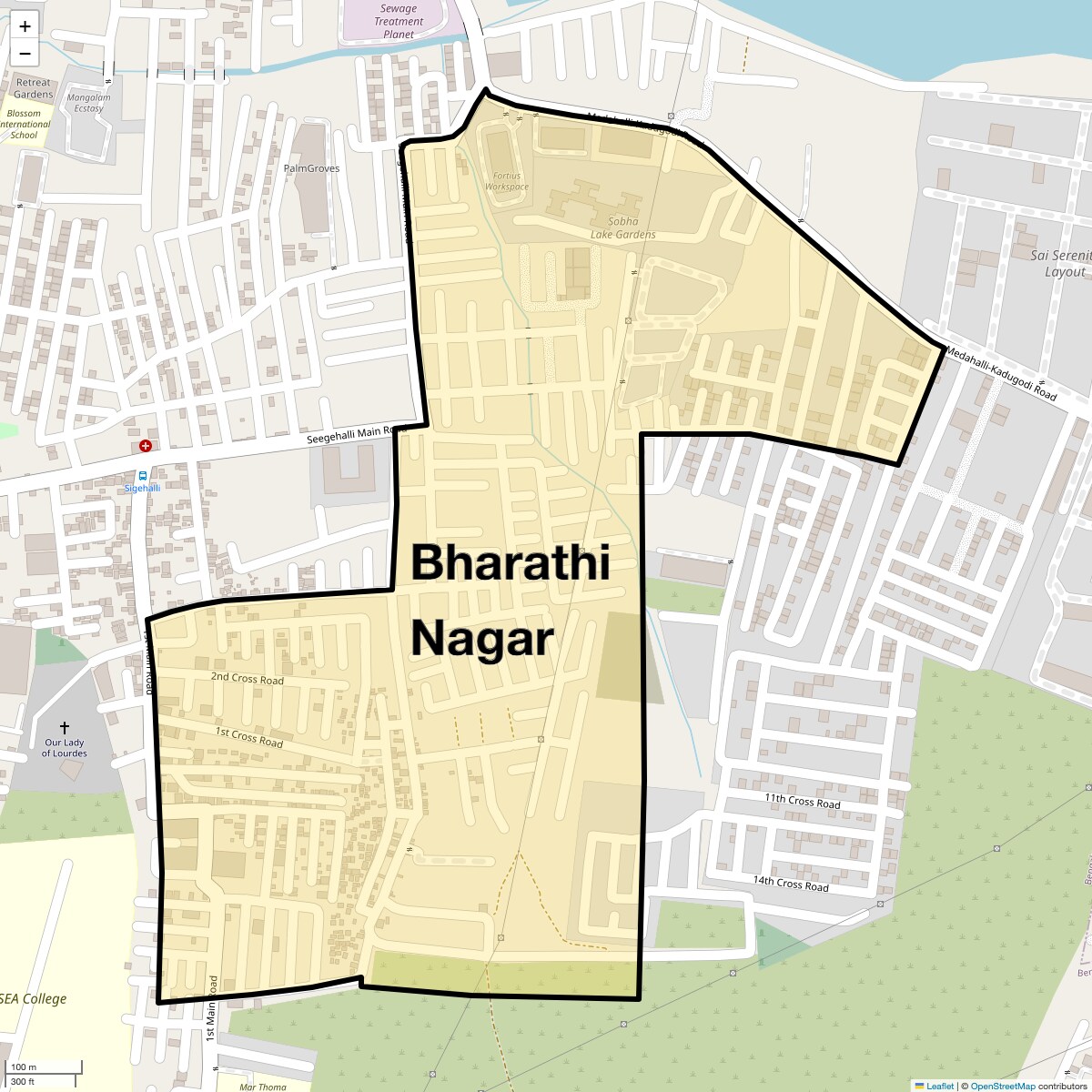 Bharathi Nagar Map