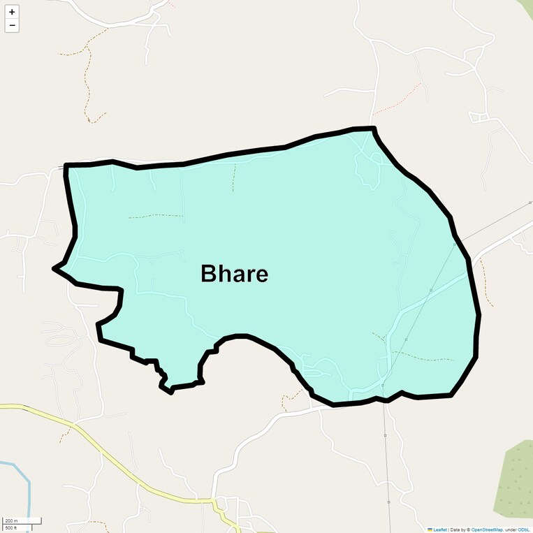 Location Map of Bhare