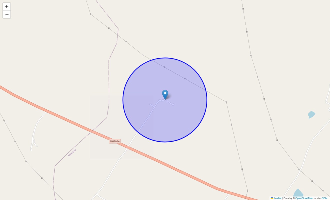 Location Map of Bhatipura, Meerut