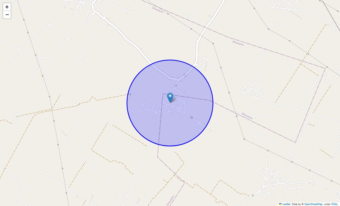 Location Map of Bhatiyana, Ghaziabad