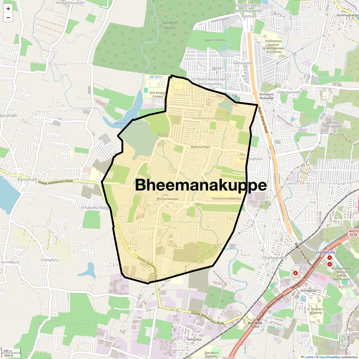 Check Time Travel of Bheemanakuppe, Bangalore