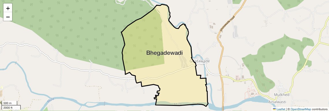 Location Map of Bhegadewadi, Pune