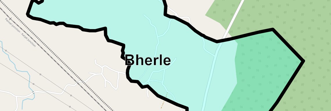 Location Map of Bherle, Navi Mumbai