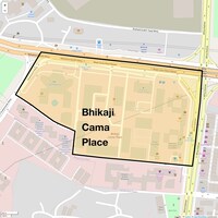 Bhikaji Cama Place Map