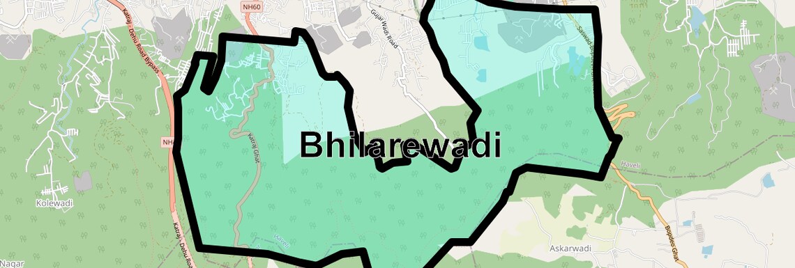 Location Map of Bhilarewadi, Pune