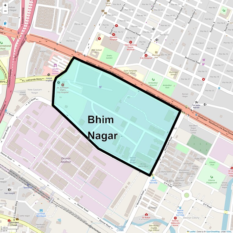 Location Map of Bhim Nagar