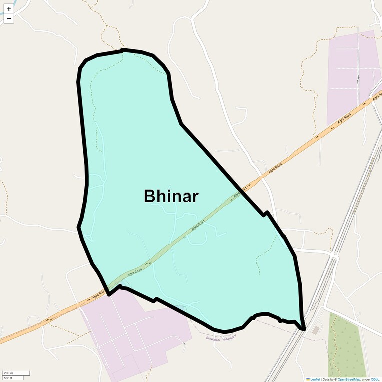 Location Map of Bhinar