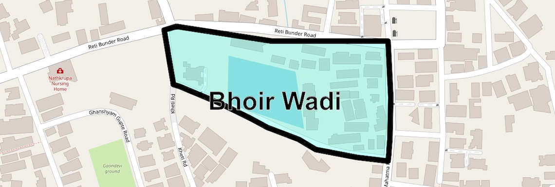 Location Map of Bhoir Wadi, Thane