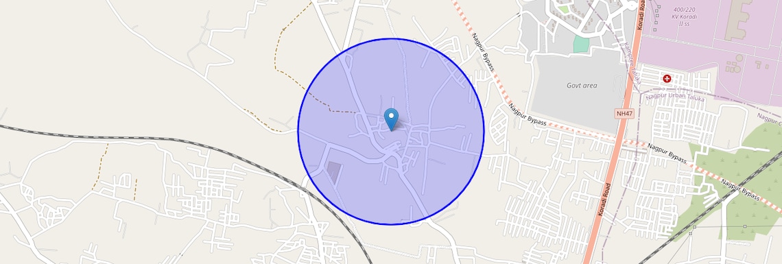 Location Map of Bhokara, Nagpur