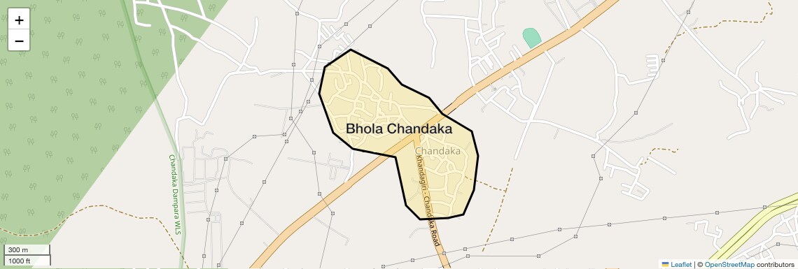 Location Map of Bhola Chandaka, Bhubaneswar