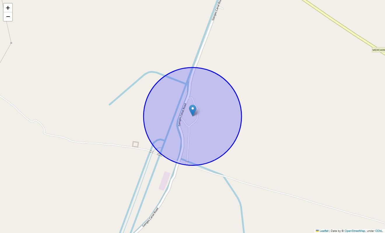 Location Map of Bhola, Meerut