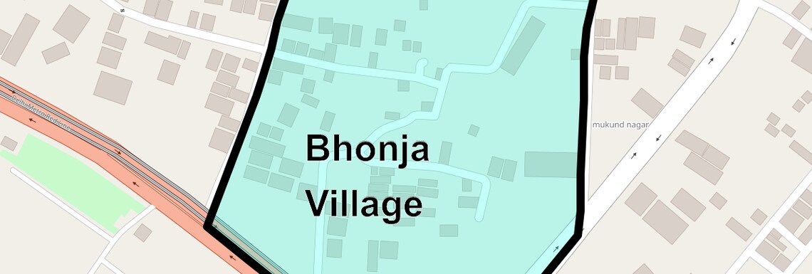 Location Map of Bhonja Village, Ghaziabad