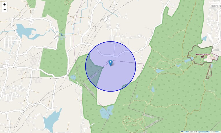 Location Map of Bhoothanahalli