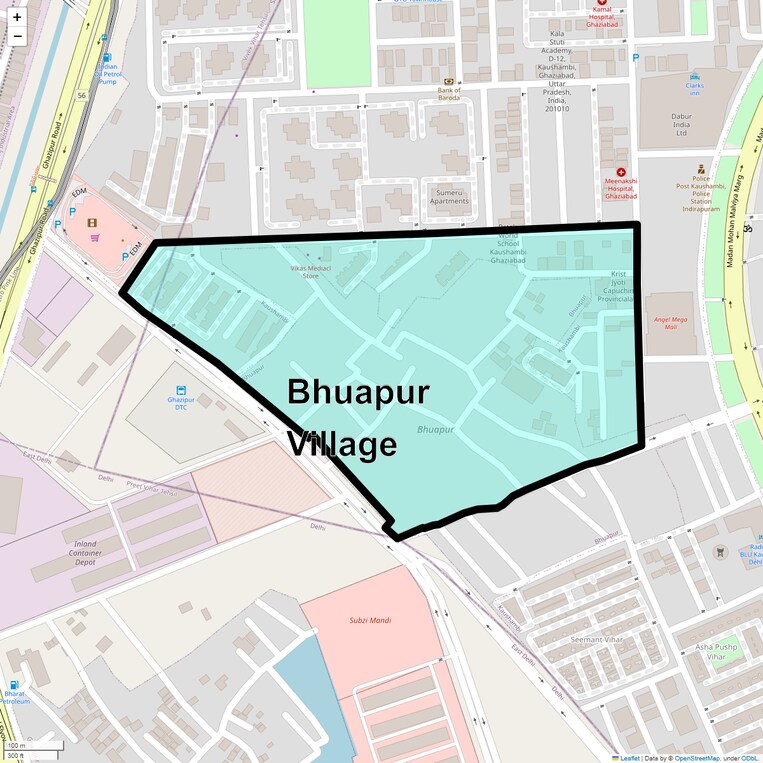 Location Map of Bhuapur Village