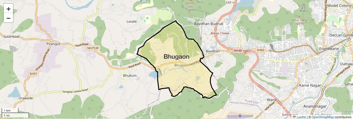 Bhugaon Map
