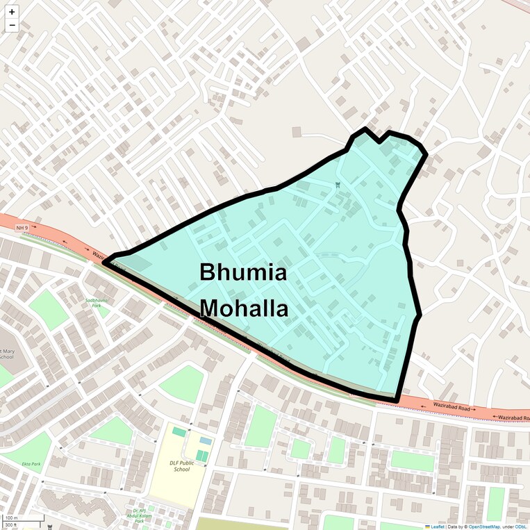 Location Map of Bhumia Mohalla