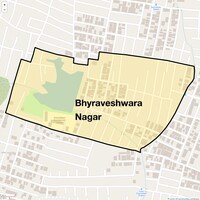 Bhyraveshwara Nagar Map