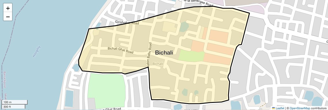 Location Map of Bichali, Kolkata