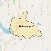 Bidaraguppe Map