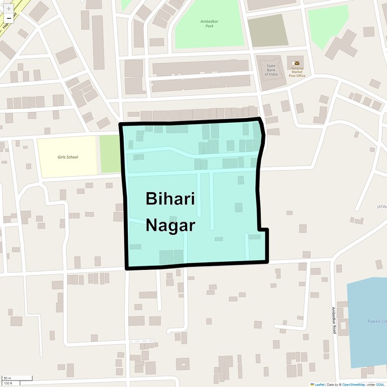 Location Map of Bihari Nagar