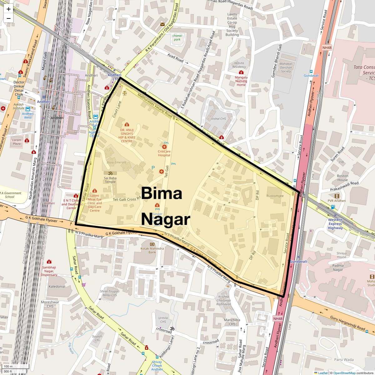 Check Time Travel of Bima Nagar, Mumbai