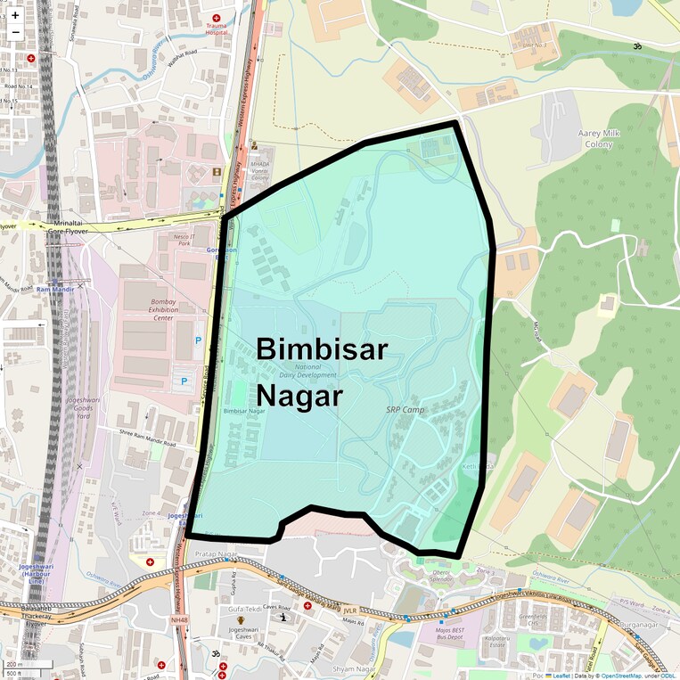 Location Map of Bimbisar Nagar