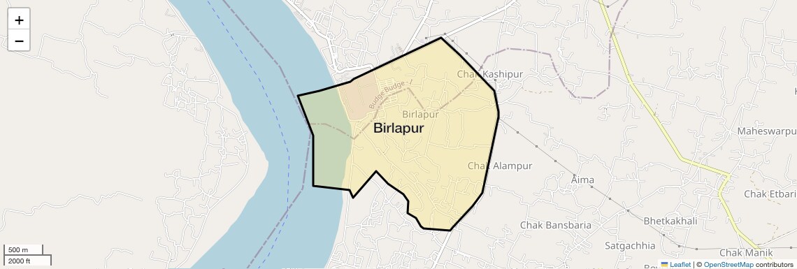 Location Map of Birlapur, Kolkata