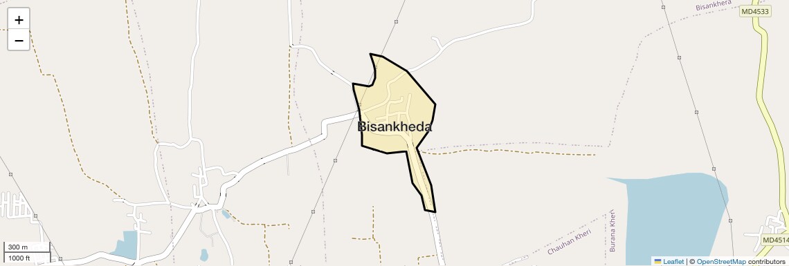 Location Map of Bisankheda, Indore