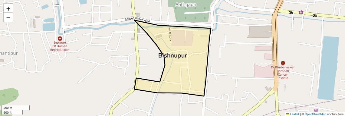 Location Map of Bishnupur, Guwahati