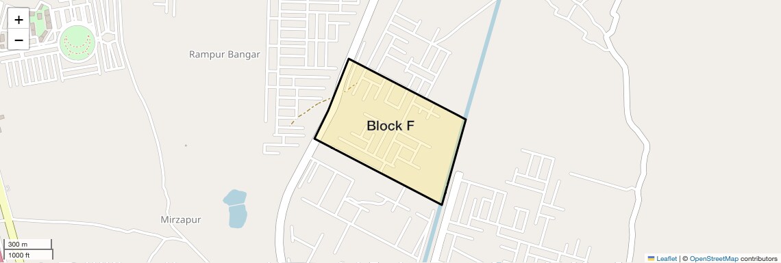 Location Map of Block F, Greater Noida