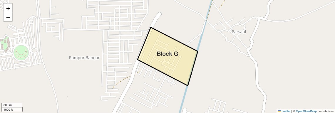 Location Map of Block G, Greater Noida