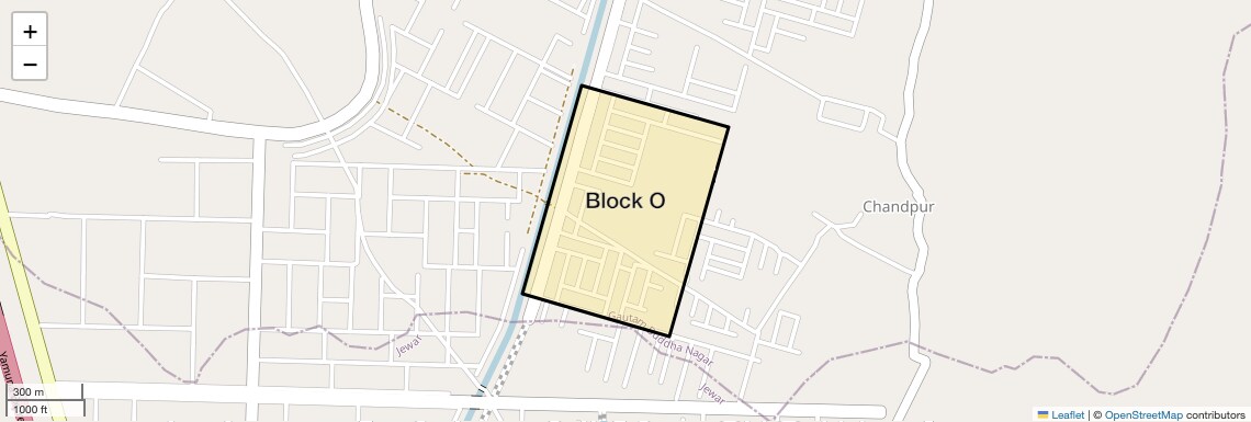 Location Map of Block O, Greater Noida