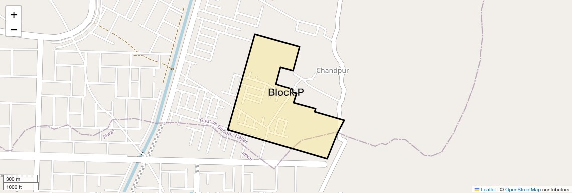 Location Map of Block P, Greater Noida